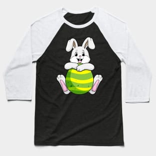 Bunny with long Ears and Egg Baseball T-Shirt